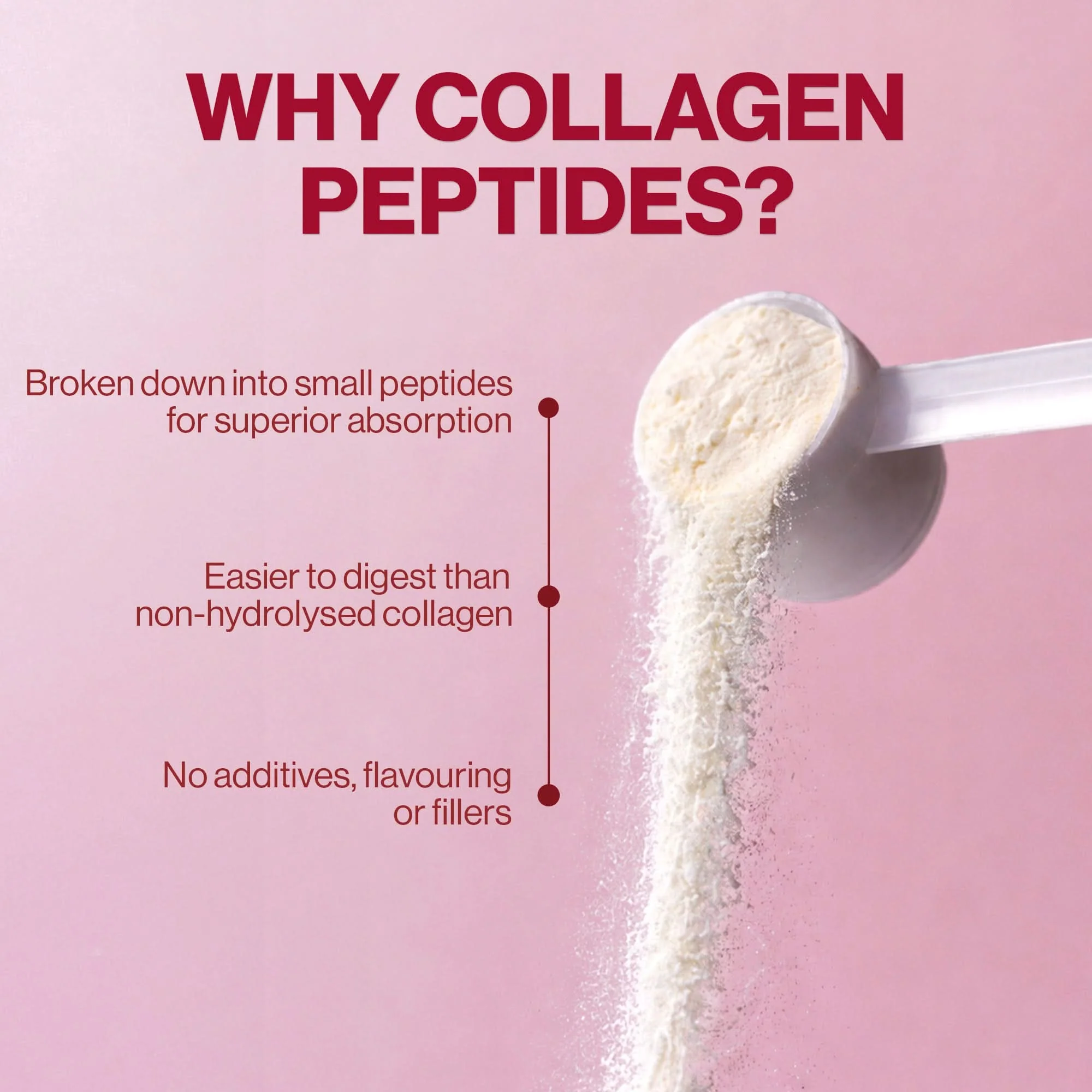 4 HER Collagen Pure 100% Pure Hydrolysed Bovine Collagen Peptides Powder 500g - Image 3