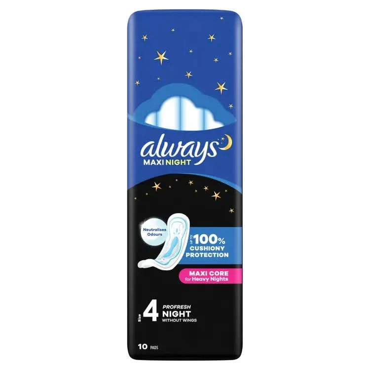 Always Maxi Night Sanitary Pads 9 Pads