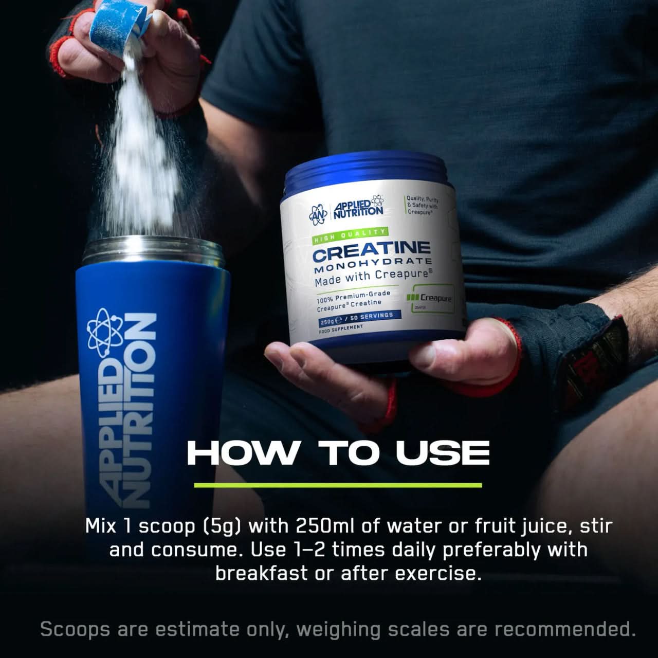 Applied Nutrition Creapure Creatine Monohydrate 250g - Image 5