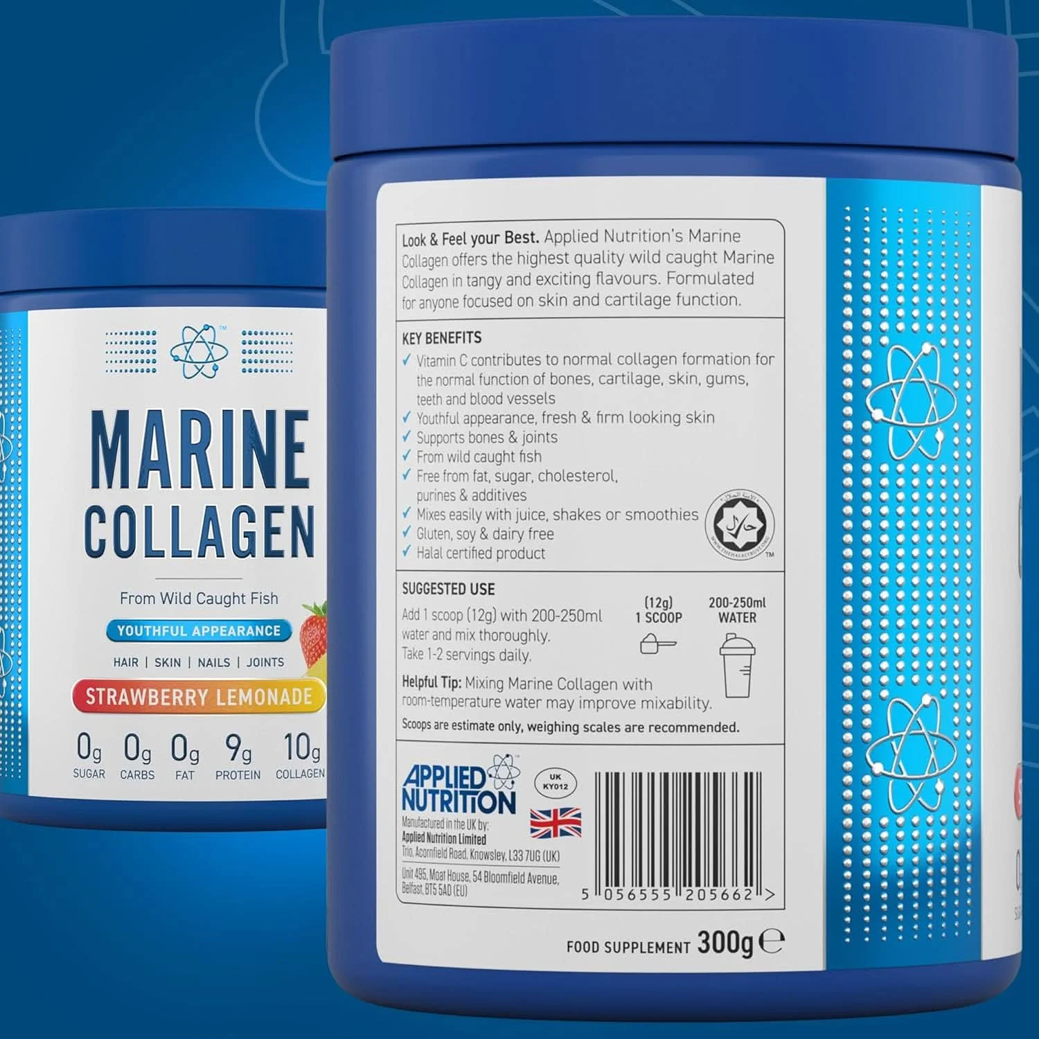 Applied Nutrition Marine Collagen Powder Strawberry Lemonade Flavour 300g - Image 9