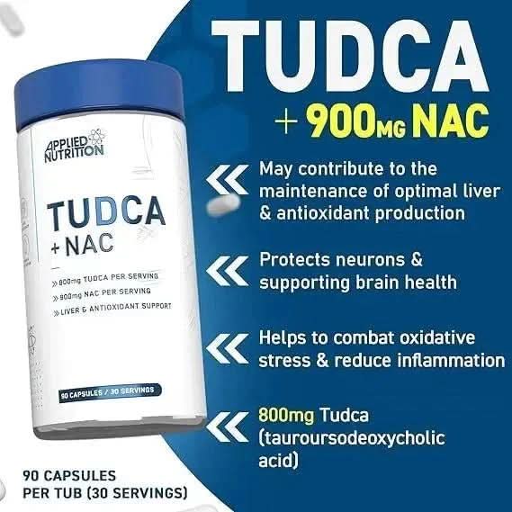 Applied Nutrition Tudca + NAC 90 Capsules - Image 2