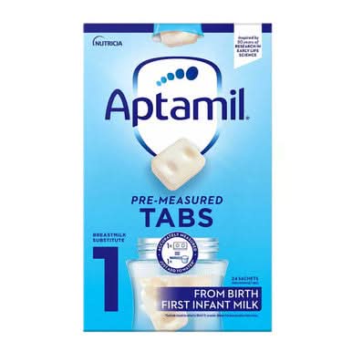 Aptamil 1 Pre-Measured Tabs From Birth First Infant Milk 24 x 23g