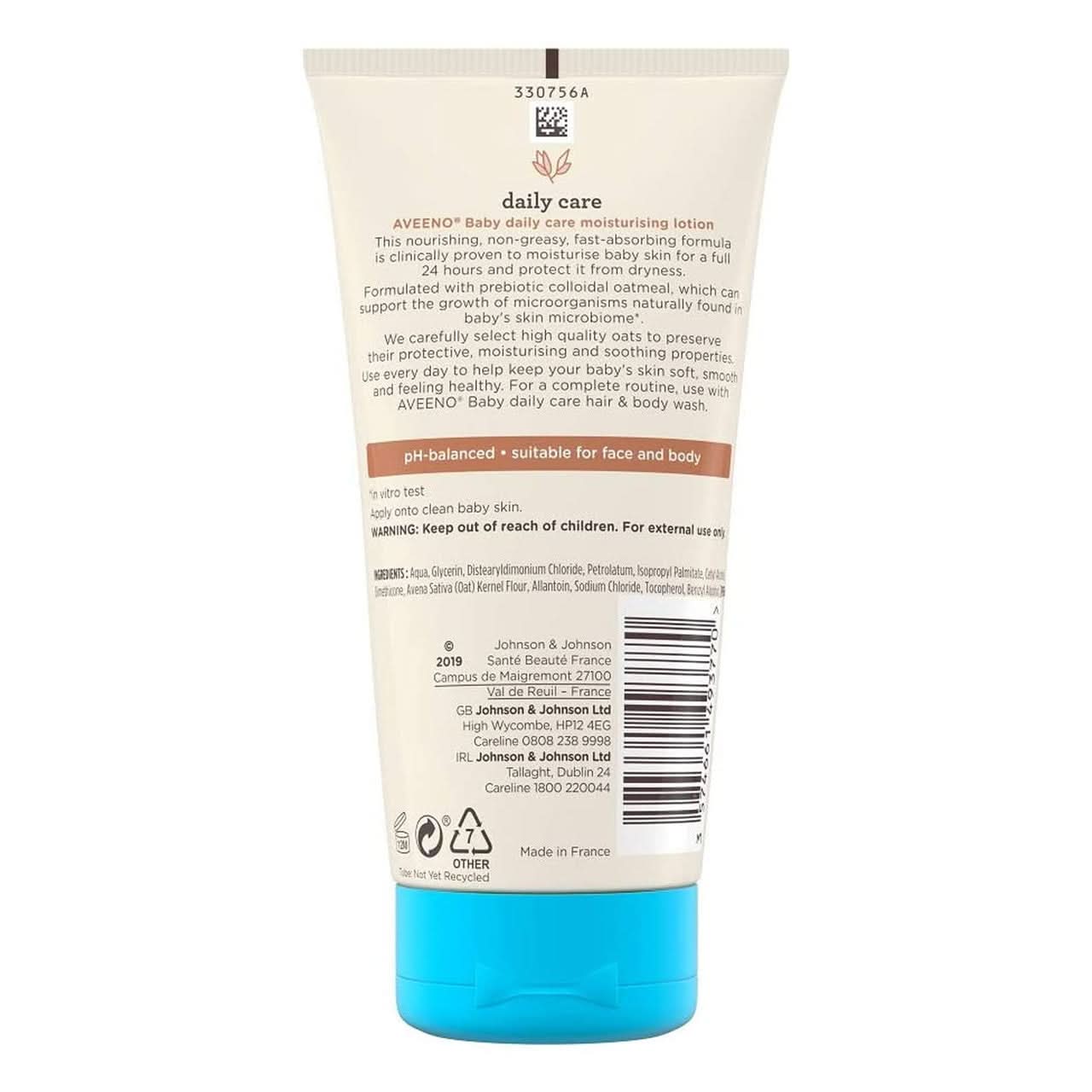Aveeno Baby Daily Care Moisturising Lotion 150ml - Image 2