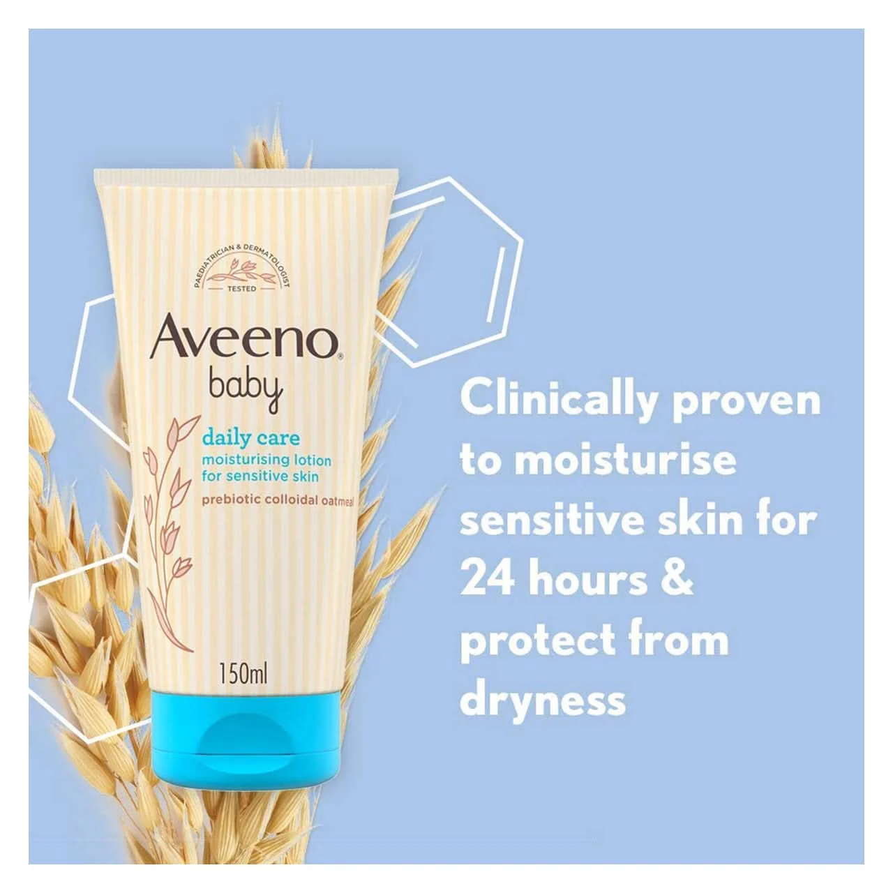 Aveeno Baby Daily Care Moisturising Lotion 150ml - Image 3
