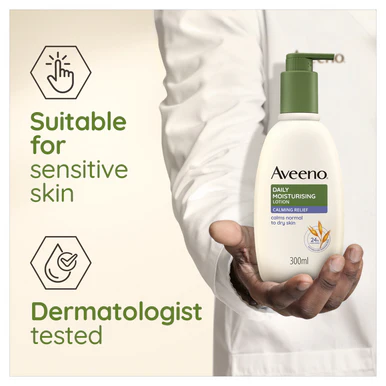 Aveeno Daily Moisturising Calming Relief Body Lotion 300ml - Image 2