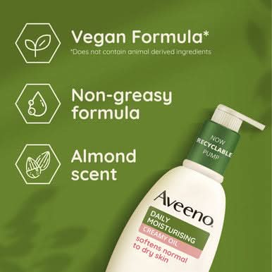 Aveeno Daily Moisturising Creamy Oil Almond 300ml - Image 3