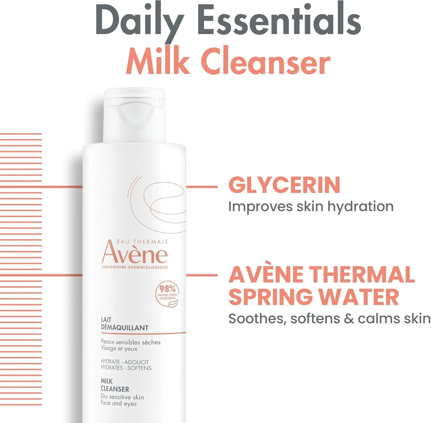 Avene Gentle Milk Cleanser 200ml - Image 5