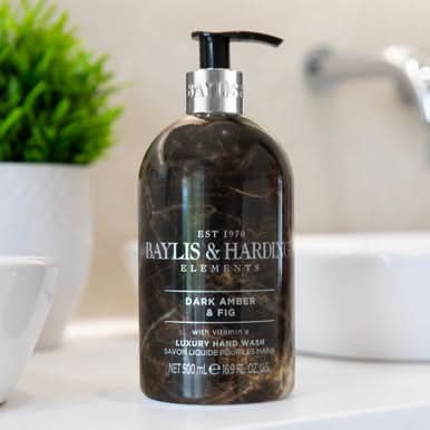 Baylis & Harding Elements Dark Amber & Fig Hand Wash 500ml - Image 4