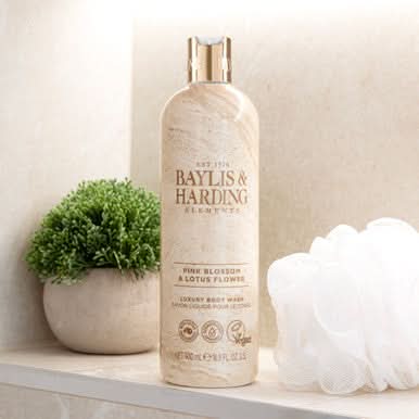 Baylis & Harding Elements Pink Blossom & Lotus Flower Body Wash 500ml - Image 3
