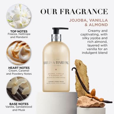 Baylis & Harding Jojoba, Vanilla & Almond Oil Hand Wash 500ml - Image 4