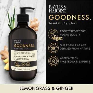 Baylis & Harding Kindness+ Vitamin C Brighten/Glow Hand Wash 500ml - Image 3