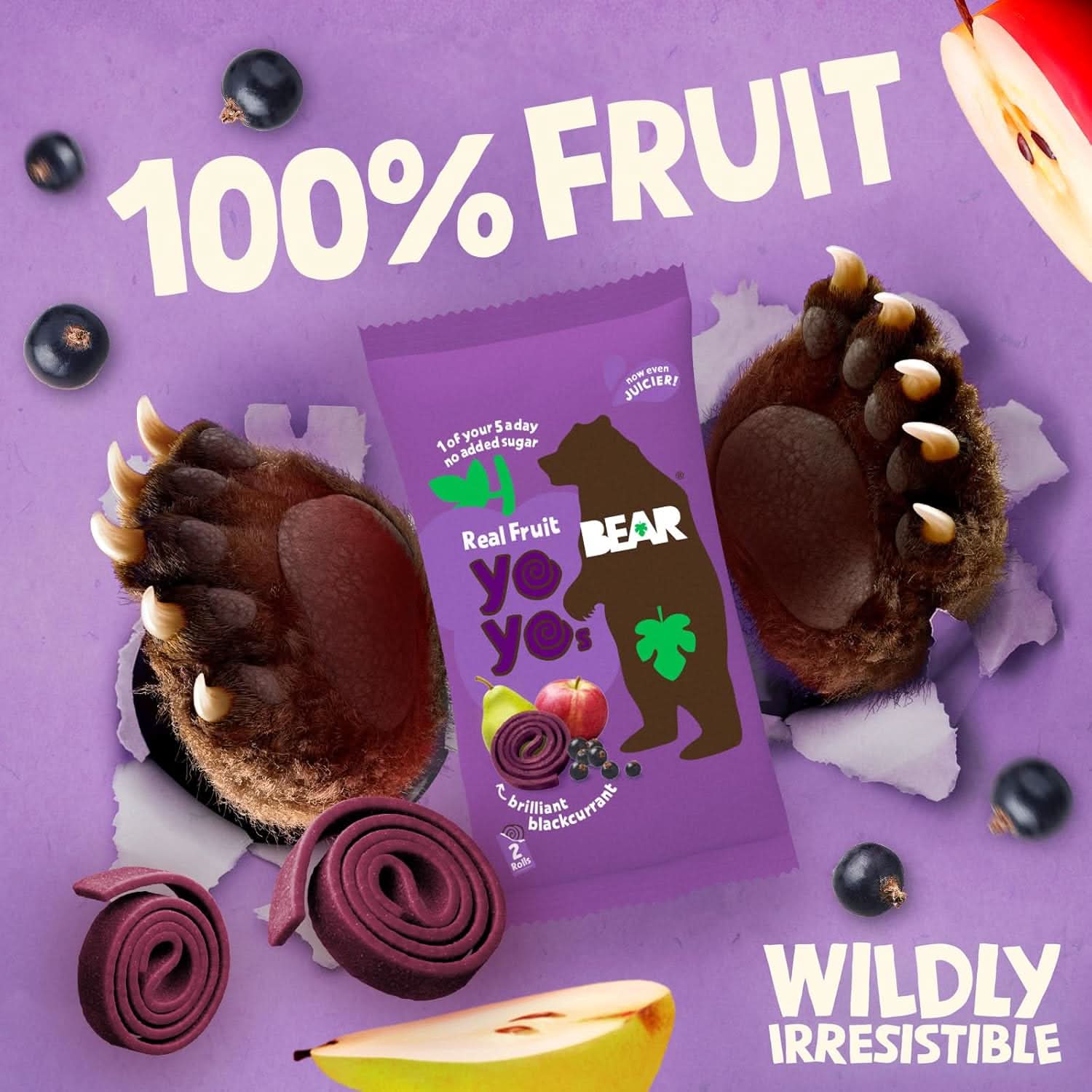 Bear Fruit Yoyos Blackcurrant 18x20g - Image 5