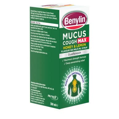 Benylin Mucus Cough Max Honey & Lemon 300ml - Image 2
