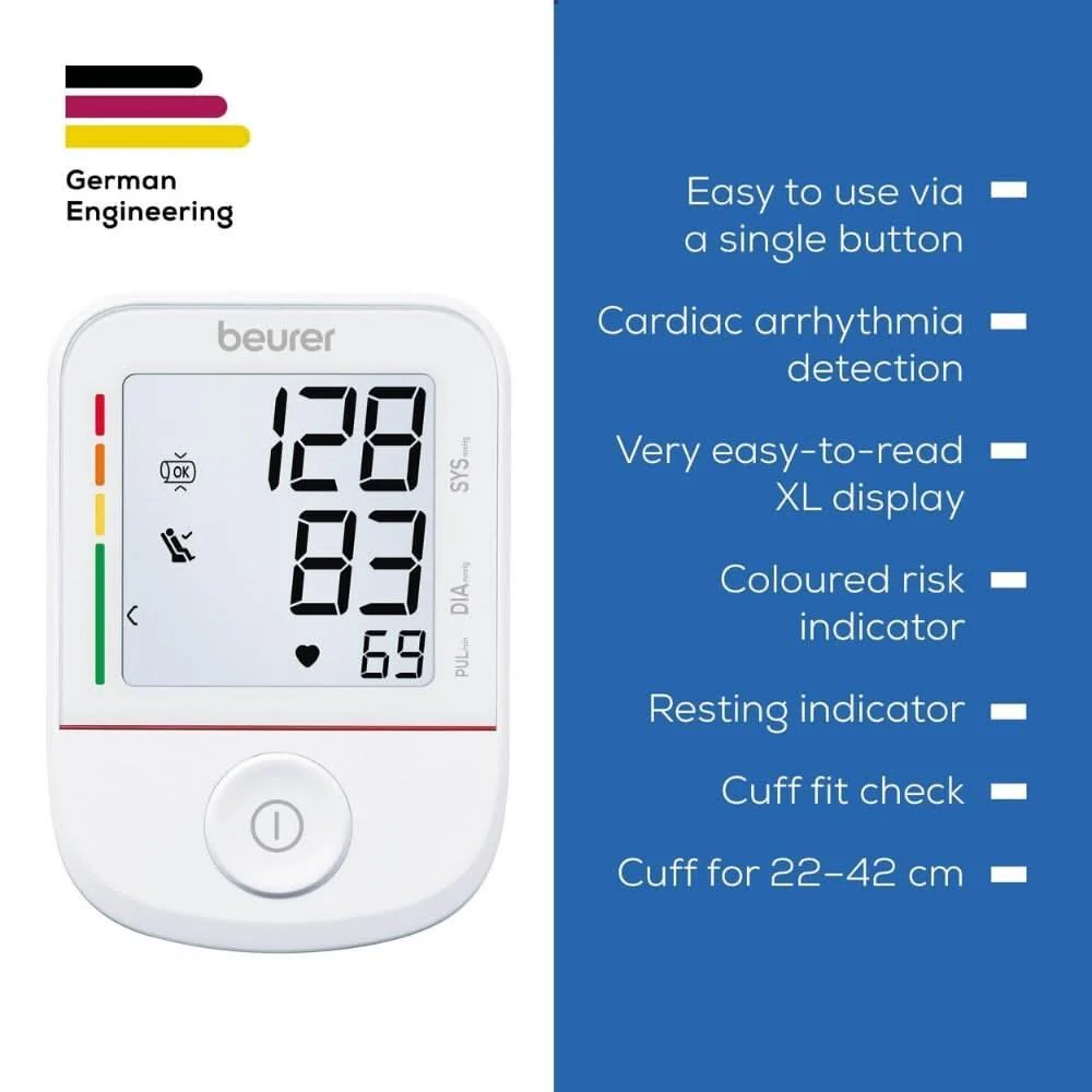 Beurer BM23 Blood Pressure Monitor with Scan & Save Function - Image 3