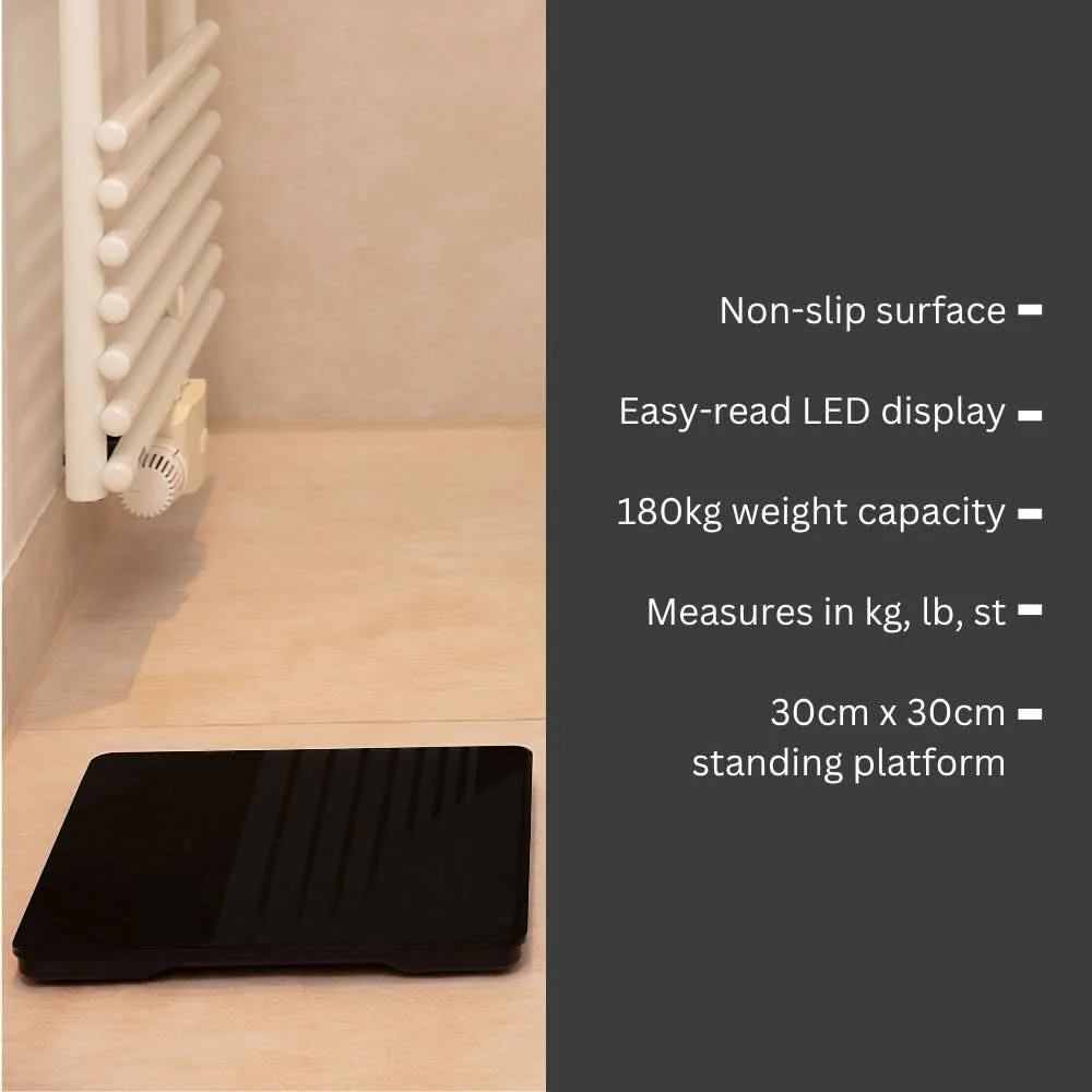 Beurer PS240 Soft Grip Personal Scale Black - Image 5