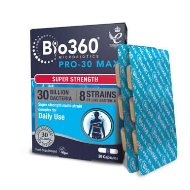 Bio360 Pro-30 MAX (30 Billion Bacteria) 8 Strain Complex 30 Capsules - Image 2
