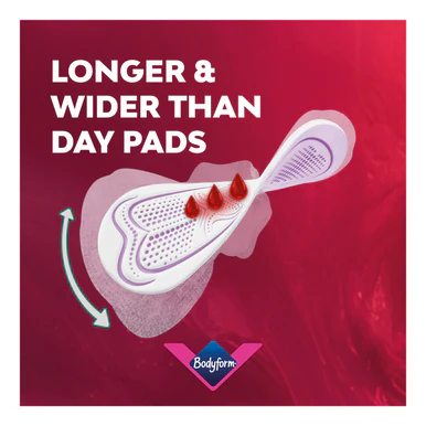Bodyform Ultimate Ultra Night Sanitary Towels with Wings 8s - Image 2