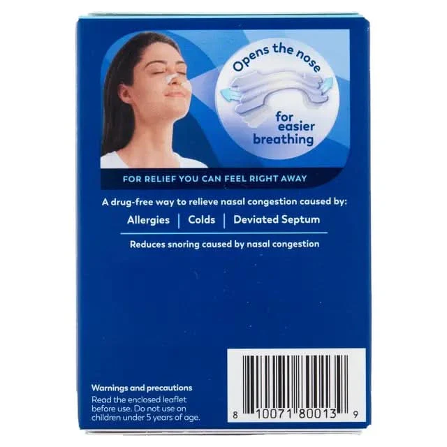 Breathe Right Nasal Strips Clear Large x 6 - Image 4