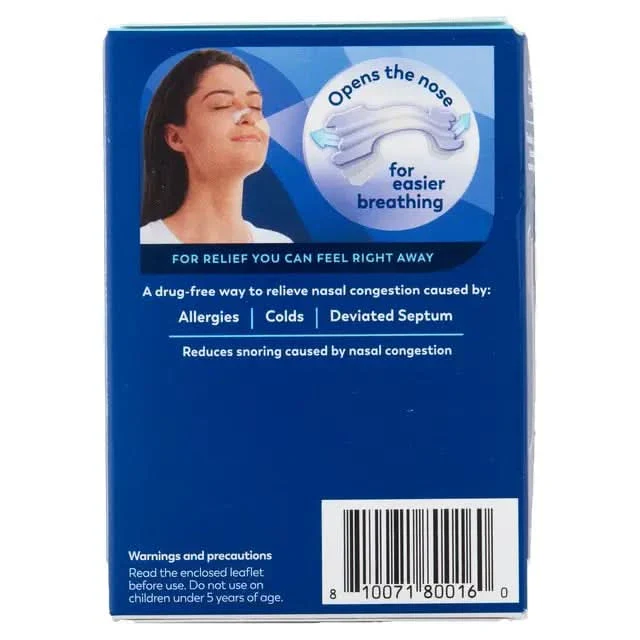 Breathe Right Nasal Strips Clear S/M 10s x 6 - Image 4