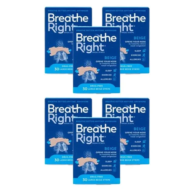 Breathe Right Nasal Strips Orig Large 30s x 6