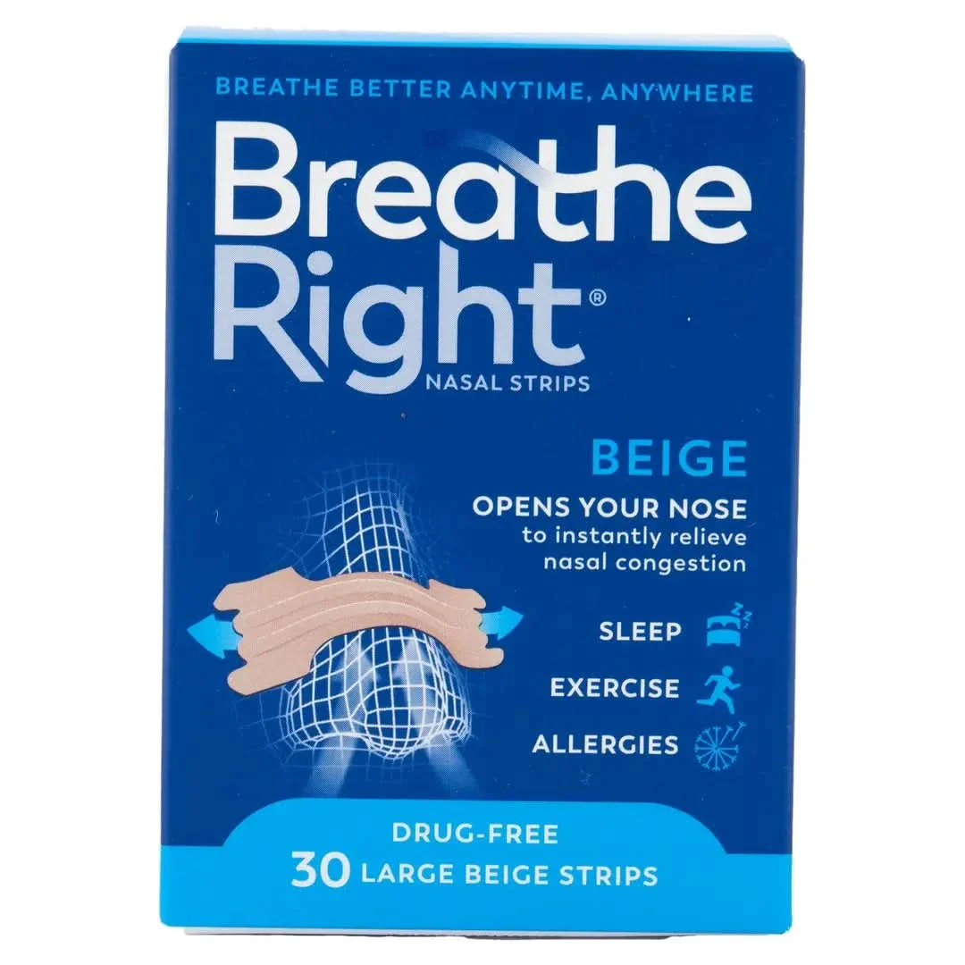 Breathe Right Nasal Strips Orig Large 30s x 6 - Image 2