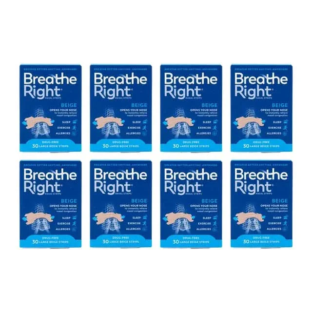 Breathe Right Nasal Strips Orig Large 30s x 8