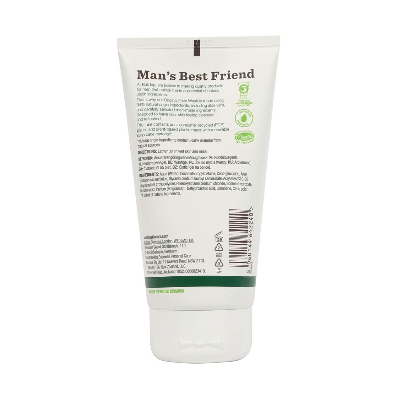 Bulldog Original Face Wash 150ml - Image 2