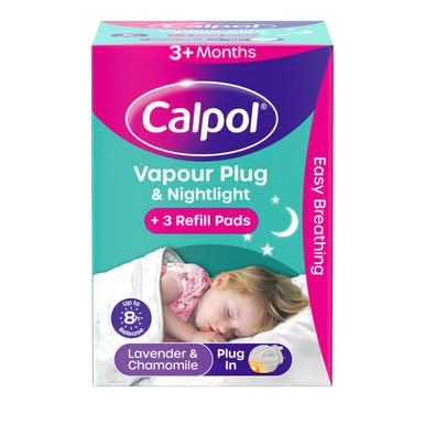 Calpol Orange Soothe & Care Vapour Plug & Nightlight 3+ Months