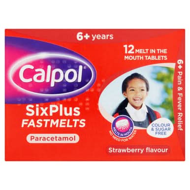 Calpol Six Plus Fastmelts 12 Pack