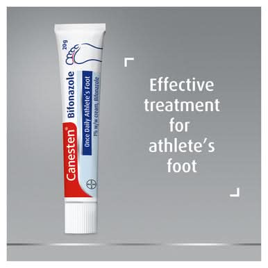 Canesten Bifonazole Once Daily Athletes Foot Cream 1% 20g - Image 3