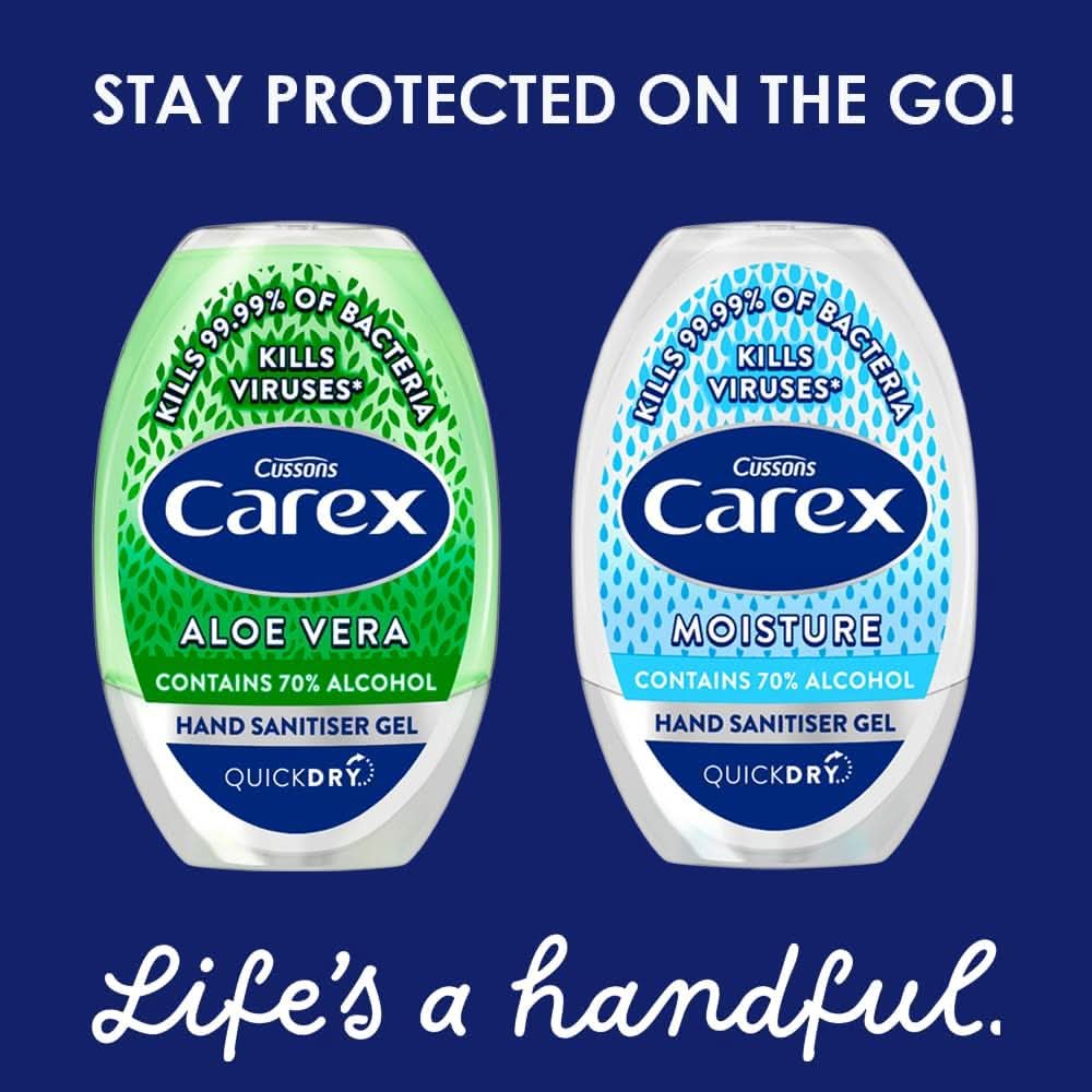 Carex Hand Gel Aloe Vera 50ml - Image 3