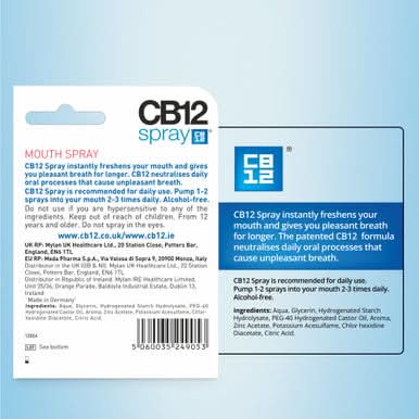 CB12 Mint Menthol Spray 15ml - Image 4