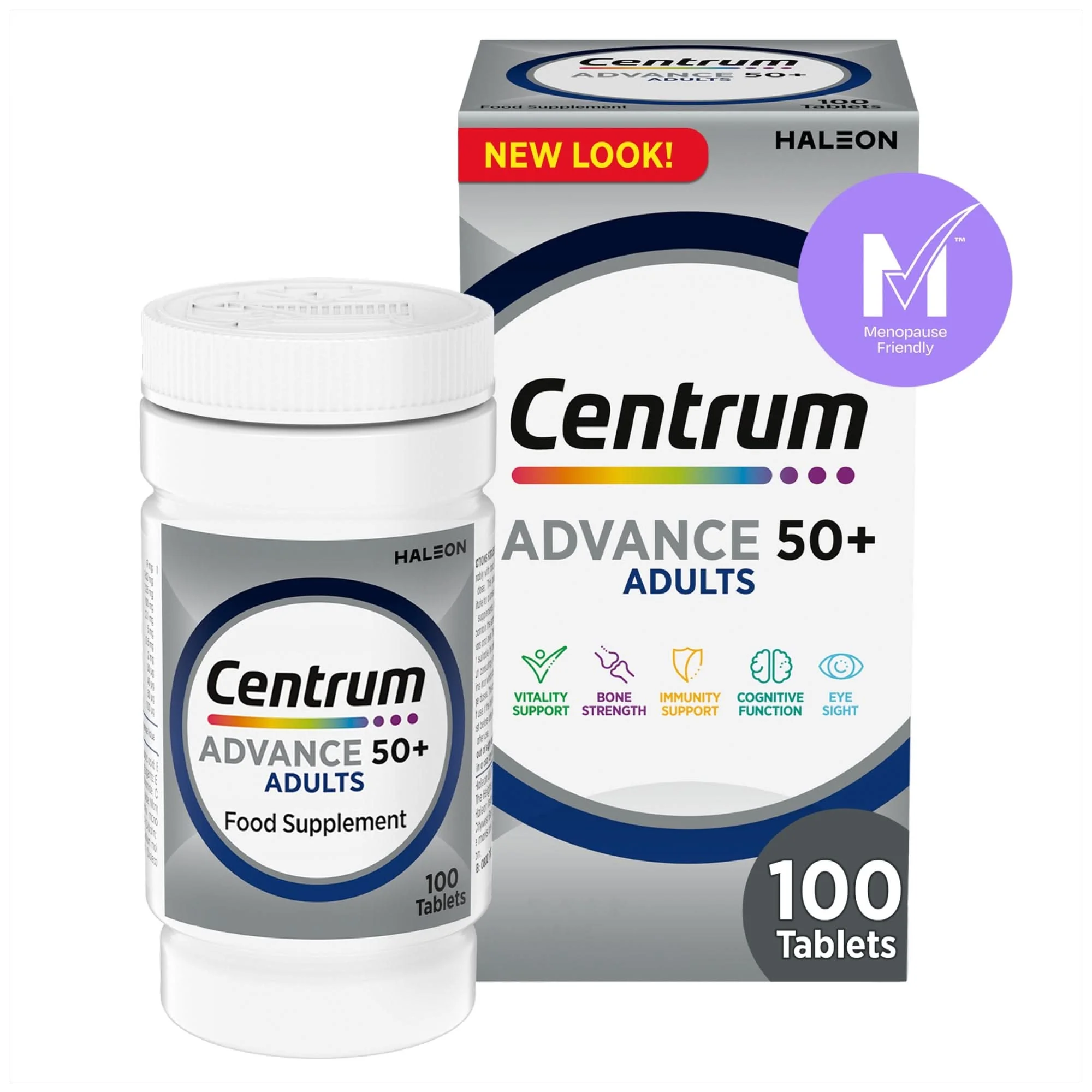 Centrum Advance 50+ Multivitamins & Minerals 100 Tablets