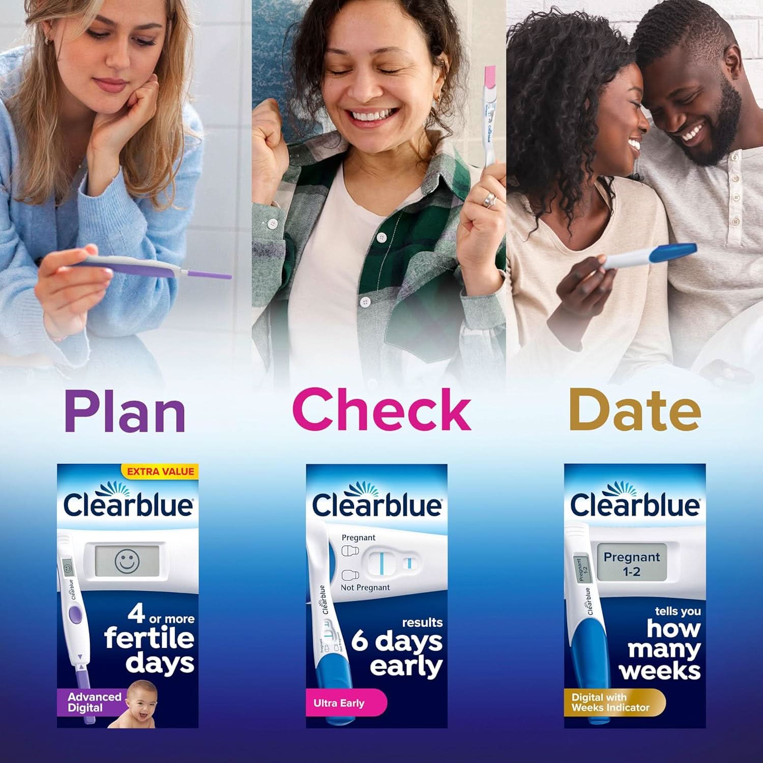 Clearblue Digital Pregnancy Test with Conception Indicator 2 Tests - Image 8