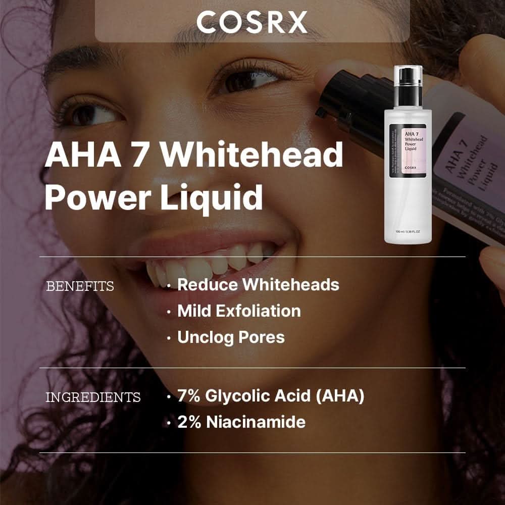 COSRX AHA 7 Whitehead Power Exfoliating Liquid 100ml - Image 2