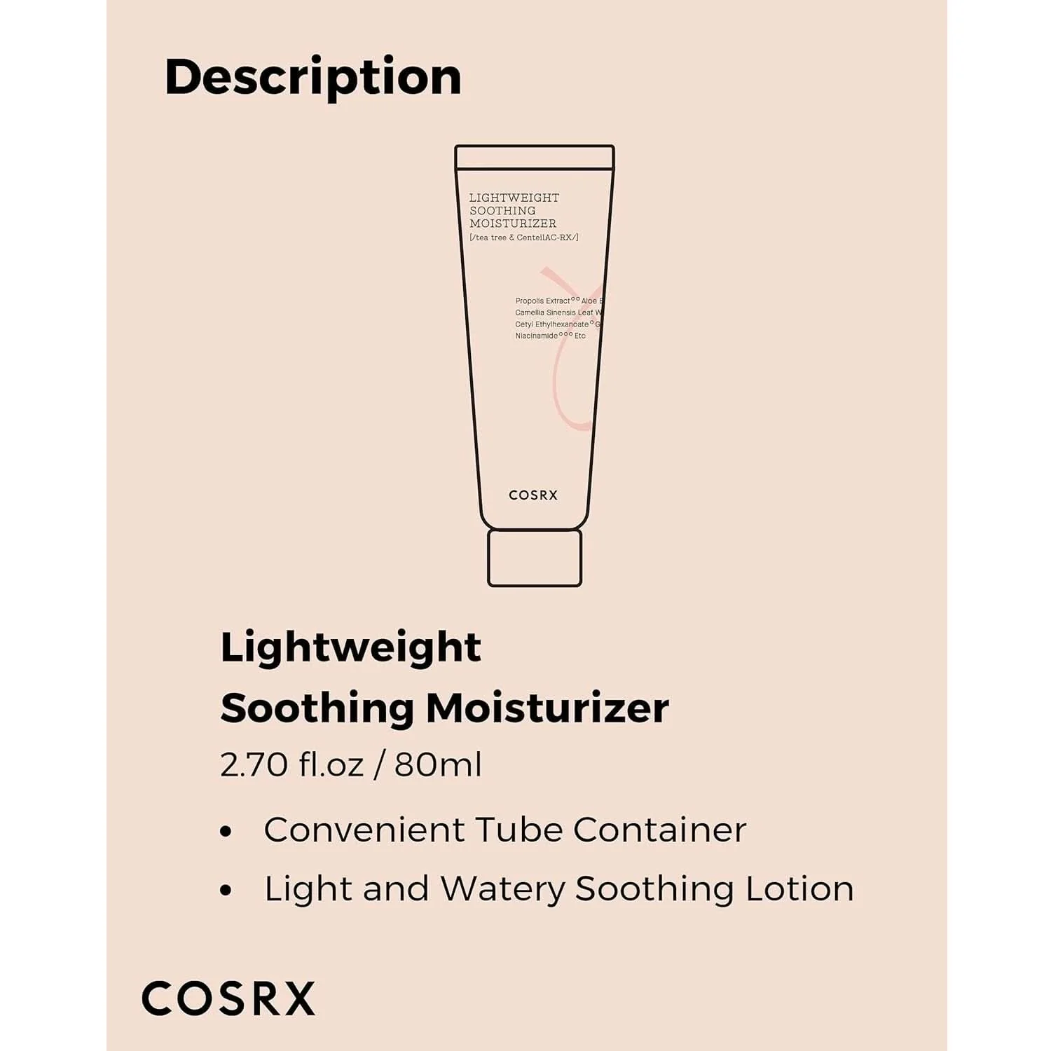 COSRX AC Collection Lightweight Soothing Moisturizer 80ml - Image 7
