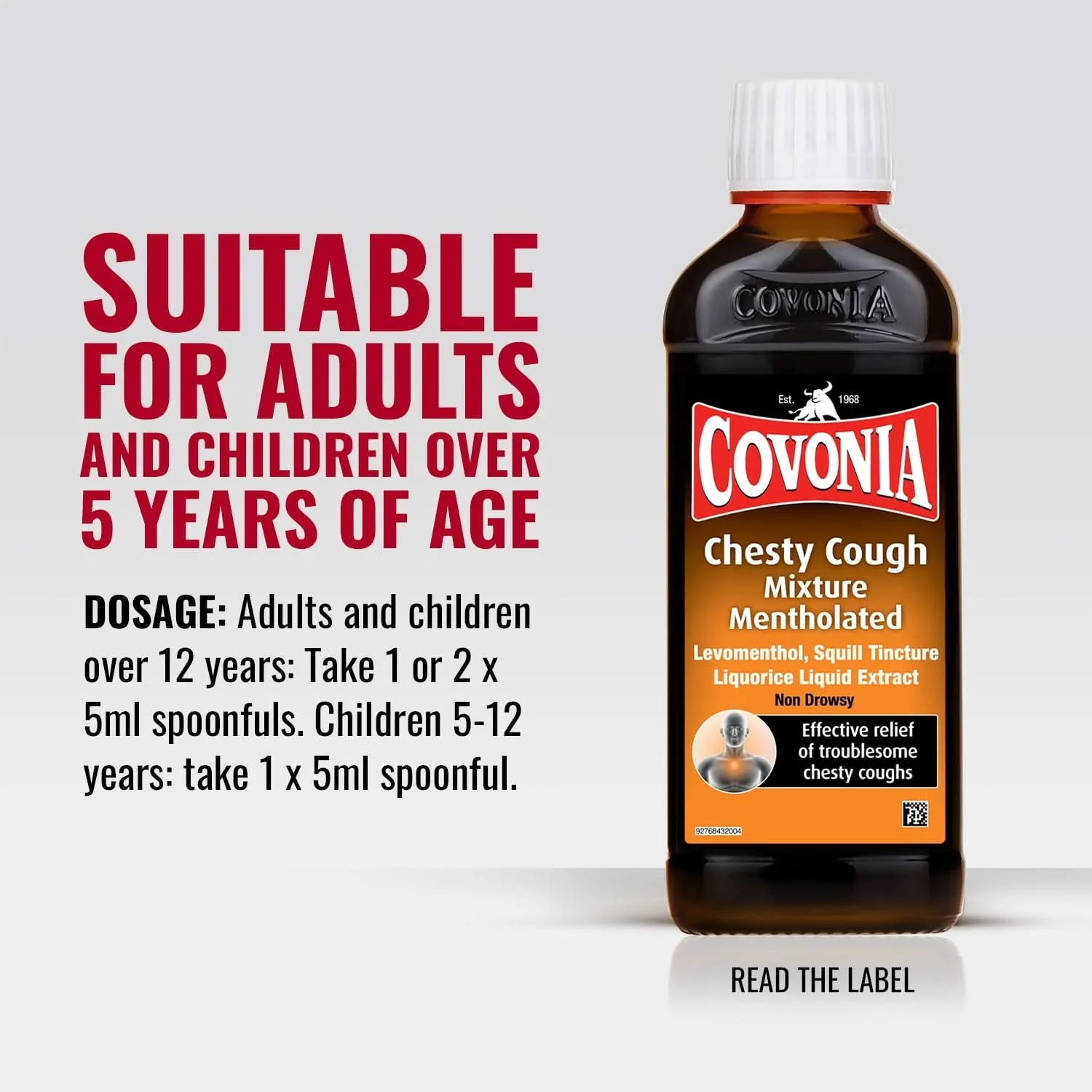 Covonia chesty cough mixture mentholated - Image 2