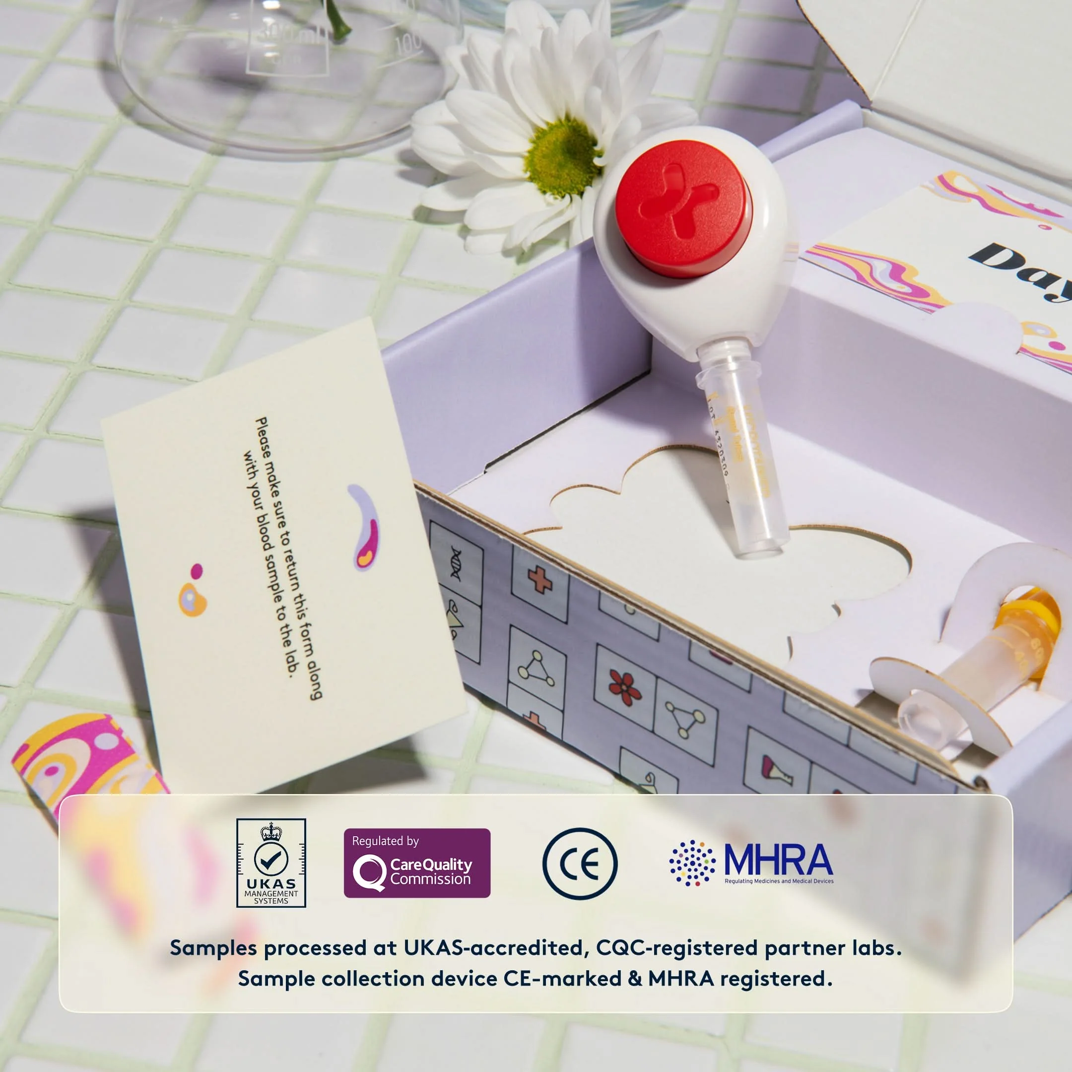 Daye At-Home Hormone Test Kit Simple On-Arm Blood Sample Collection for Lab Analysis of Key Hormones (FSH, LH, TSH & More) - Image 2