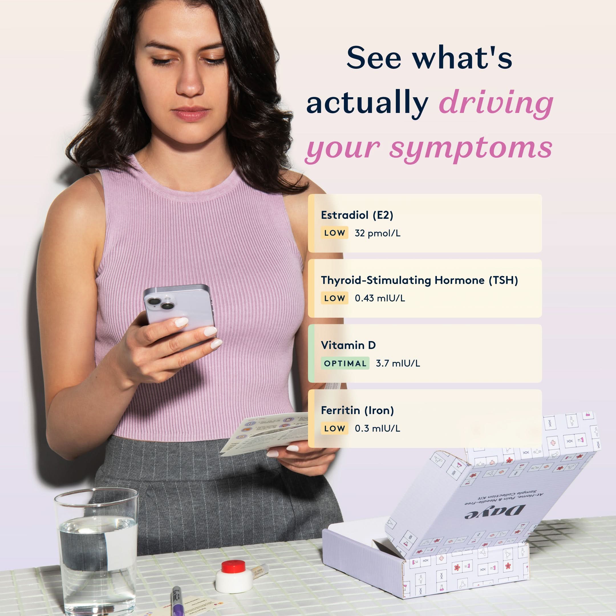 Daye At-Home Hormone Test Kit Simple On-Arm Blood Sample Collection for Lab Analysis of Key Hormones (FSH, LH, TSH & More) - Image 5