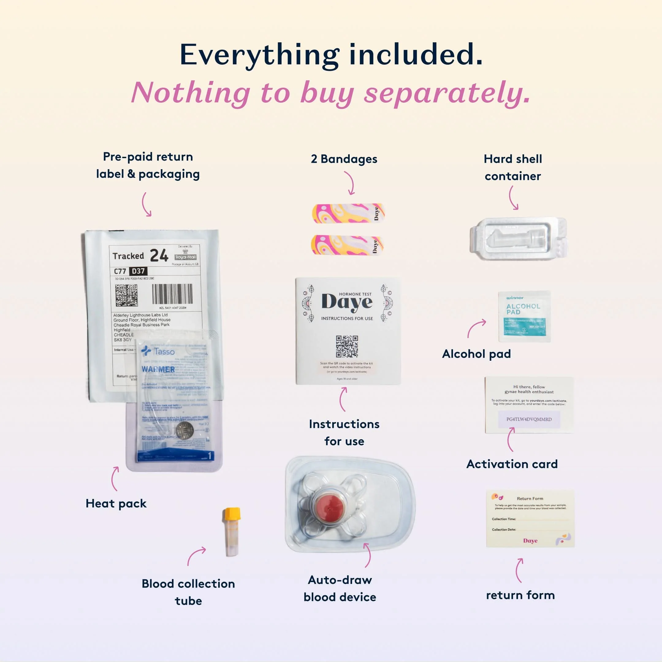 Daye At-Home Hormone Test Kit Simple On-Arm Blood Sample Collection for Lab Analysis of Key Hormones (FSH, LH, TSH & More) - Image 8