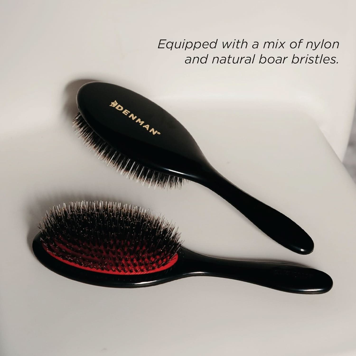 Denman D81M Medium Style & Shine Brush Black - Image 6