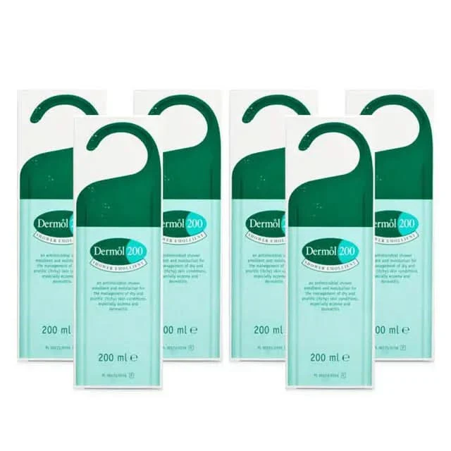 Dermol 200 Shower Emollient 200ml x 6