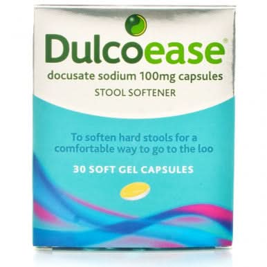 DulcoEase Stool Softener 30 Gel Capsules