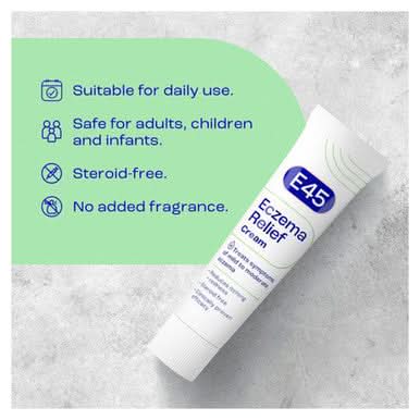 E45 Eczema Relief Emollient Cream to Soothe Dry Skin 60ml - Image 6