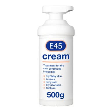 E45 Moisturiser Cream Moisturiser Pump 500g