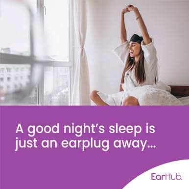 EarHub Sleepwell Premium Soft Foam Earplugs Purple 10 Pairs - Image 5