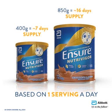Ensure NutriVigor Shake Chocolate Flavour 850g - Image 4