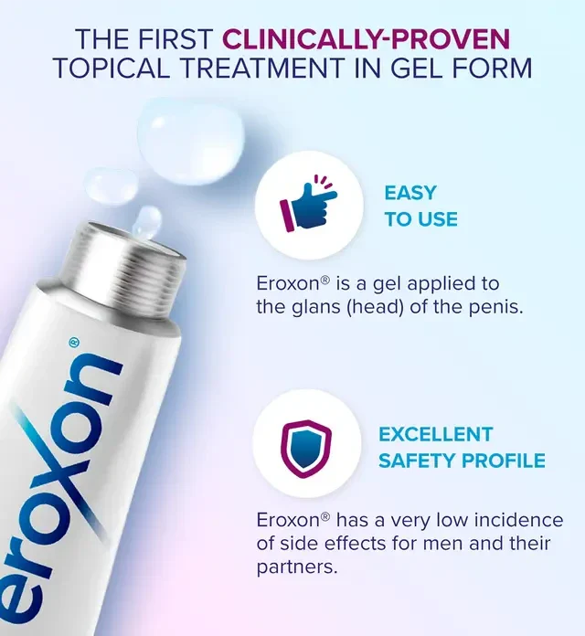 Eroxon Erectile Dysfunction Treatment Gel 4 Single Dose Tubes - Image 4