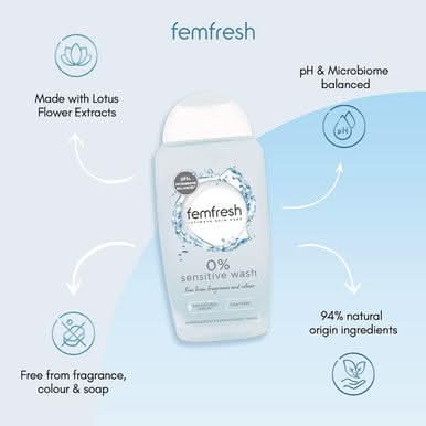 Femfresh 0% Intimate Wash 250ml - Image 2