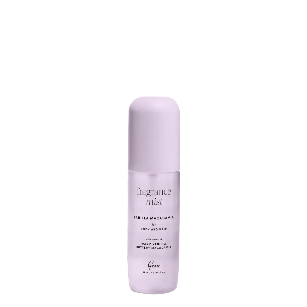 Gem Fragrance Mist For Body & Hair Vanilla Macadamia 90ml